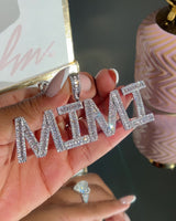 ICED OUT Baguette Custom Name Necklace