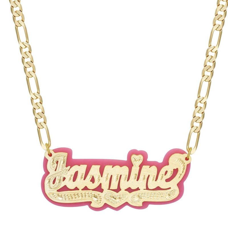 GOLDEN DOUBLE PLATED COLOR custom NAME Necklace - Her Fashion Muse