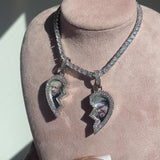 Split Heart Custom Picture Necklace