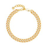 8mm cz Cuban Link Anklet - Her Fashion Muse