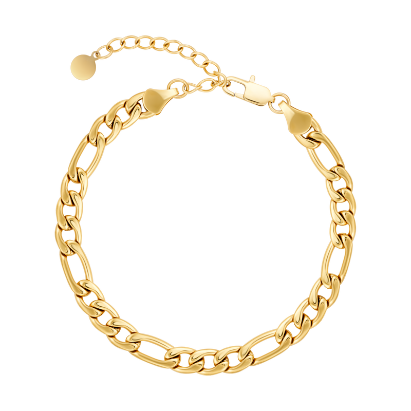 7mm Figaro Anklet - Her Fashion Muse