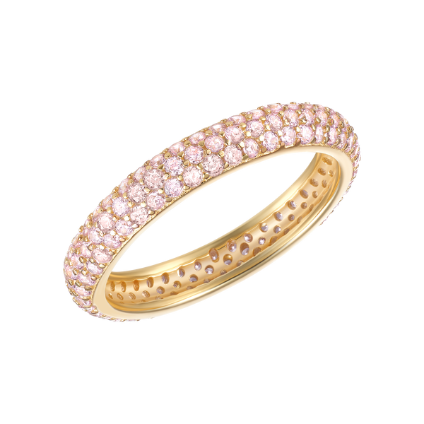 Her Fashion Muse Sterling Silver Rosé Pave Ring