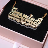 GOLDEN DOUBLE PLATED COLOR custom NAME Necklace