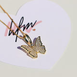Sterling Silver Mini Butterfly Pendant Necklace