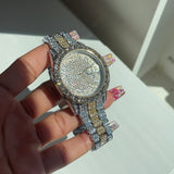 Two Tone Icy Watch