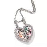 LOCKET WITH 2 TWO PHOTOS