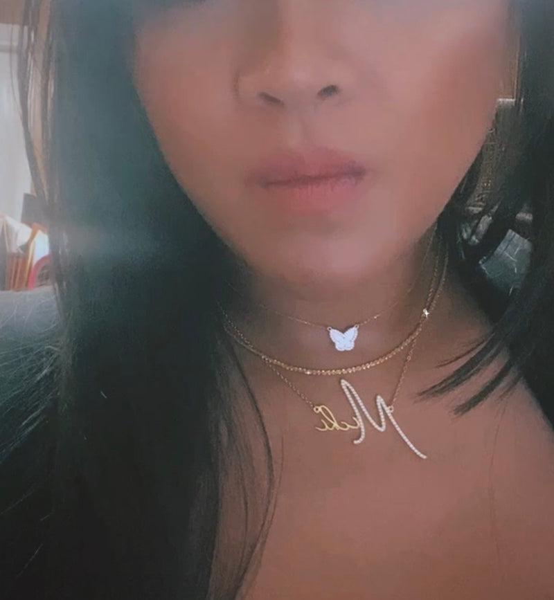 icy name necklace