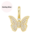 Sterling Silver Mini Butterfly Pendant Necklace - Her Fashion Muse